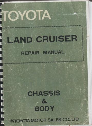 TOYOTA LANDCRUISER 1974 Repair Manual beschikbaar voor biedingen