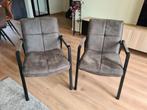 Twee fauteuils – Profijt Meubel – kleur Basalt (grijs), Huis en Inrichting, Stoelen, Ophalen, Twee, Zo goed als nieuw, Stof