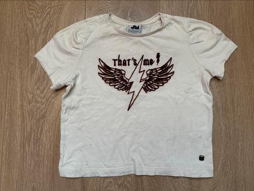 JM t-shirt meisje ‘that’s me’ beige/bruin maat 134/140, Kinderen en Baby's, Kinderkleding | Maat 134, Gebruikt, Meisje, Shirt of Longsleeve