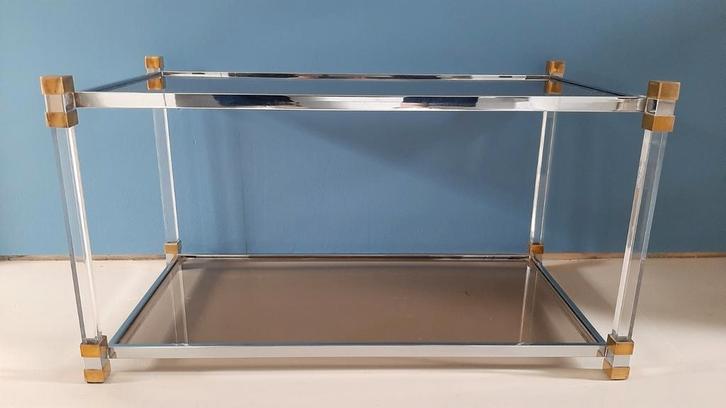 Vintage Belgochrom De Wulf Selection design jaren 70, Huis en Inrichting, Tafels | Sidetables, Zo goed als nieuw, 25 tot 50 cm