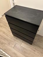 Ikea Malm ladekast zwart, Ophalen, Overige materialen, Gebruikt, 50 tot 100 cm