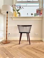 Vintage spijlen stoel Yngve Ekstrom jaren 50/60 hout design, Huis en Inrichting, Ophalen, Bruin, Eén, Hout