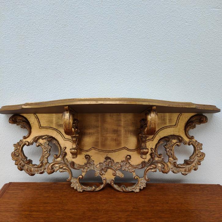 Grote Barok Brocante planchet wandplankje wandplank, Huis en Inrichting, Woonaccessoires | Wandplanken en Boekenplanken, Gebruikt