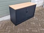 Roldeurkast laag, zwart, 120 x 73 x 43, Ophalen, Gebruikt, 100 tot 150 cm, VST Kantoormeubilair