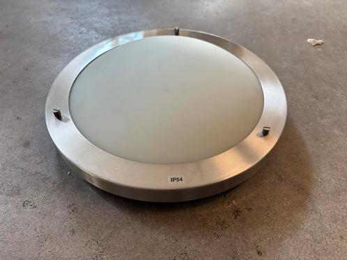 Plafondlamp Badkamer, Huis en Inrichting, Lampen | Plafondlampen, Zo goed als nieuw, Glas, Metaal, Ophalen of Verzenden