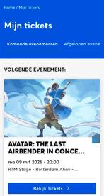 Ticket:Avatar live concert, ahoy rotterdam (9 maart, 20:00)., Tickets en Kaartjes, Eén persoon, Maart