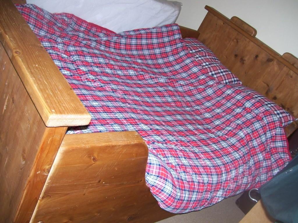 twijfelaar massief zwaar hout, Ophalen, Gebruikt, Bruin, 190 cm of minder