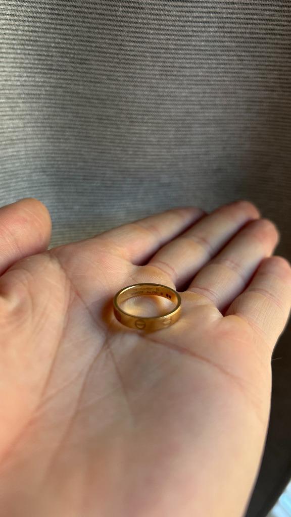 Cartier Love Ring Au750, Sieraden, Tassen en Uiterlijk, Ringen, Zo goed als nieuw, Dame, 17 tot 18, Goud, Goud, Ophalen of Verzenden