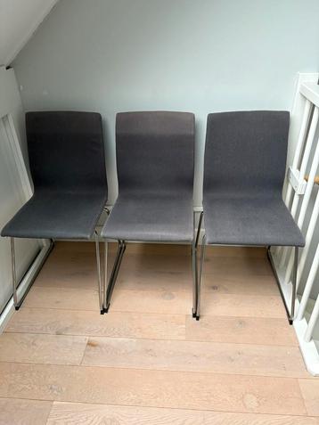 6x LILLÅNÄS Eetkamerstoel, verchroomd/Gunnared Donkergrijs beschikbaar voor biedingen