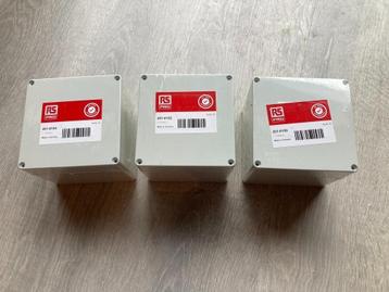 3x Elektra project doos behuizing case IP66 Groot 120x122x10 beschikbaar voor biedingen