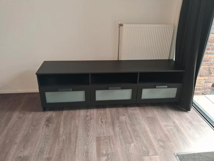 IKEA Brimnes TV meubel - zwart 3 lades, Huis en Inrichting, Kasten | Televisiemeubels, Zo goed als nieuw, Minder dan 100 cm, 150 tot 200 cm