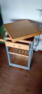 Keukentrolley, la en afneembare blad, Ophalen, Gebruikt, 50 tot 100 cm, Minder dan 100 cm