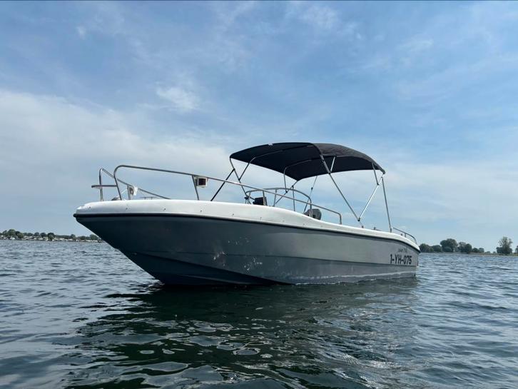 Consoleboot Jakol 750 met 200PK Mercury, Watersport en Boten, Speedboten, Gebruikt, 6 meter of meer, Benzine, 120 tot 200 pk, Polyester