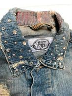 Swish Jeans destroyed studded jeans jack, spijkerjas, Maat 38/40 (M), Blauw, Ophalen of Verzenden, Jasje