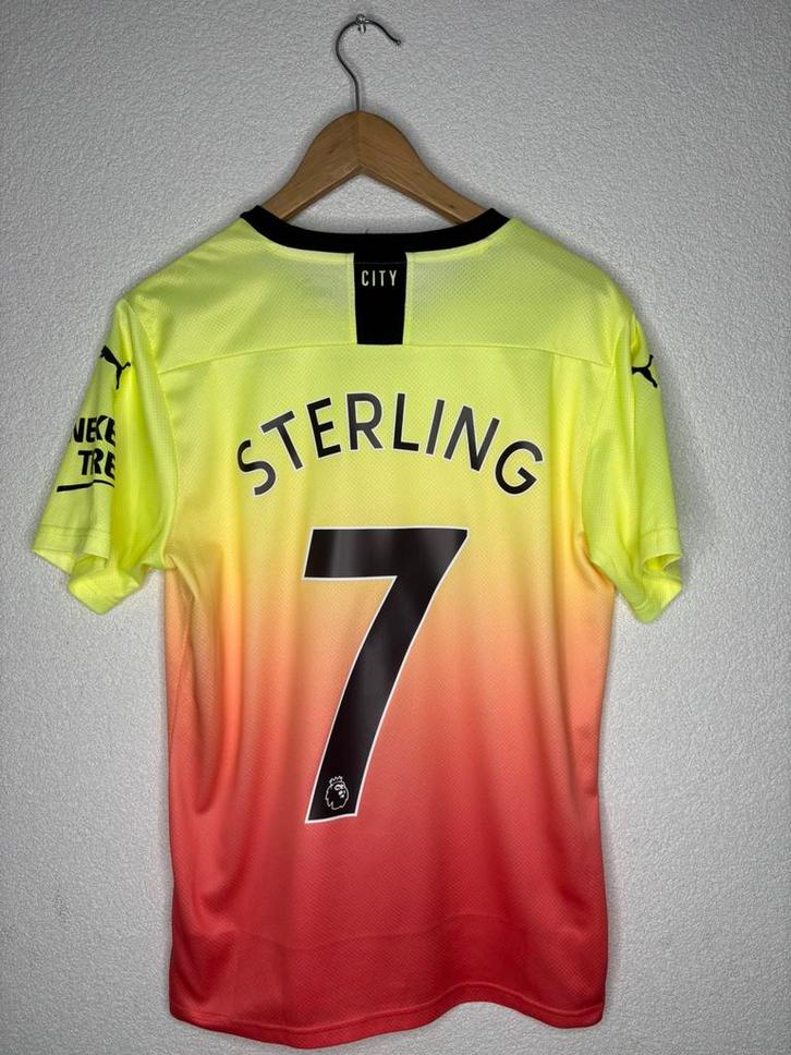 Manchester City 3de 2019/2020 Sterling, Sport en Fitness, Voetbal, Zo goed als nieuw, Shirt, Maat S, Ophalen of Verzenden