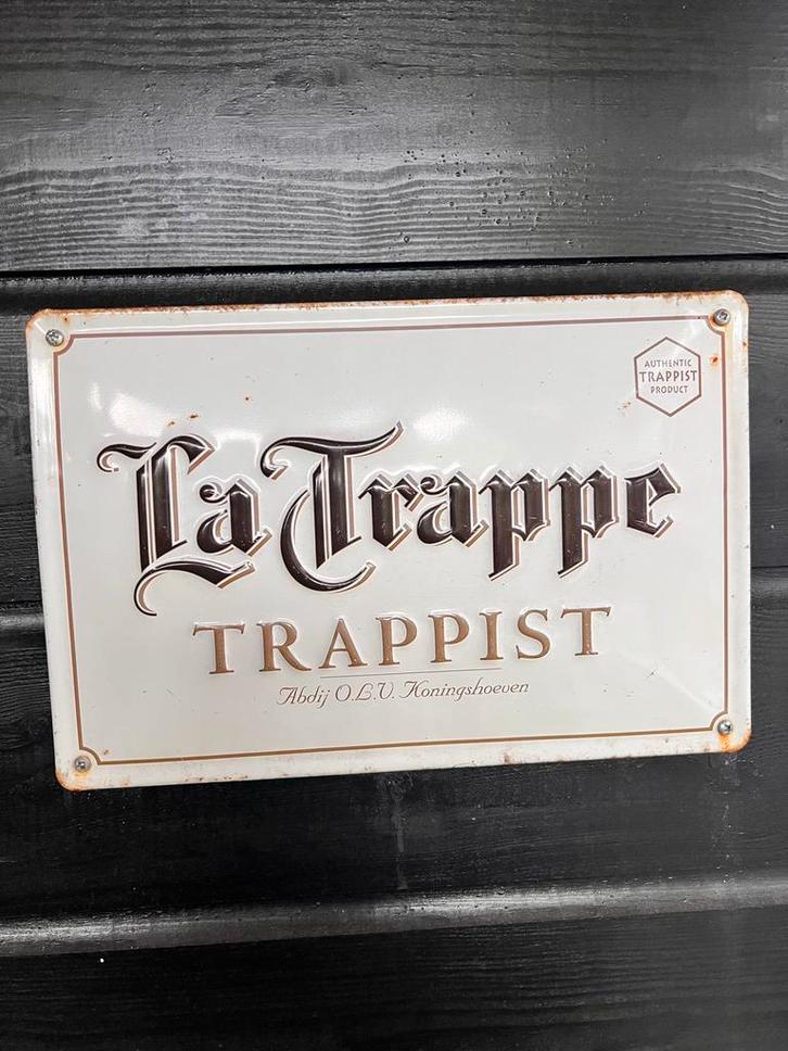 La Trappe Trappist Reclamebord, Verzamelen, Merken en Reclamevoorwerpen, Gebruikt, Reclamebord, Ophalen of Verzenden