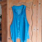 Gilet top linnen blauw maat xl xxl, Ophalen of Verzenden, Zo goed als nieuw, Blauw, Trui of Vest