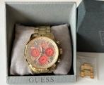Guess Sunrise Gold Tone Horloge - Weinig Gedragen, Ophalen of Verzenden, Zo goed als nieuw, Overige merken