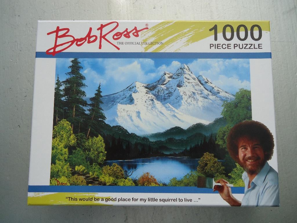 puzzel bob ross 1000 stukjes, Ophalen of Verzenden, 500 t/m 1500 stukjes, Zo goed als nieuw, Legpuzzel
