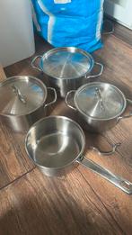 Bk pannenset(profiline), Huis en Inrichting, Keuken | Potten en Pannen, Ophalen of Verzenden, Gebruikt, Rvs, Pannenset