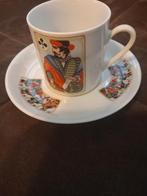 Kop met schotel, Ophalen