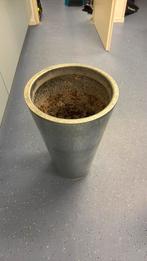 Bloempot zink, Tuin en Terras, Bloempotten, Ophalen, Rond, Metaal, Minder dan 40 cm
