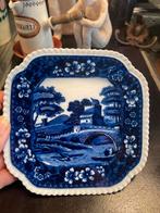 10 Spode's Tower Kleine Bordjes Vierkant Blauw, Ophalen of Verzenden