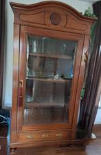 Antieke vitrinekast  bieden vanaf 100  euro, Huis en Inrichting, Kasten | Vitrinekasten, Ophalen, Gebruikt, 25 tot 50 cm, 150 tot 200 cm