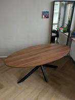Mooie ovalen eettafel, Ophalen, 50 tot 100 cm, Zo goed als nieuw, Vijf personen of meer