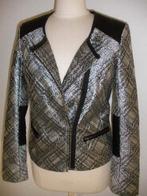 SUPERTRASH colbert grijs zilver zwart maat 36 - nieuw -, Supertrash, Nieuw, Ophalen of Verzenden, Jasje