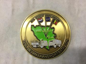 Herinneringsmunt  VN Transport Bataljon beschikbaar voor biedingen