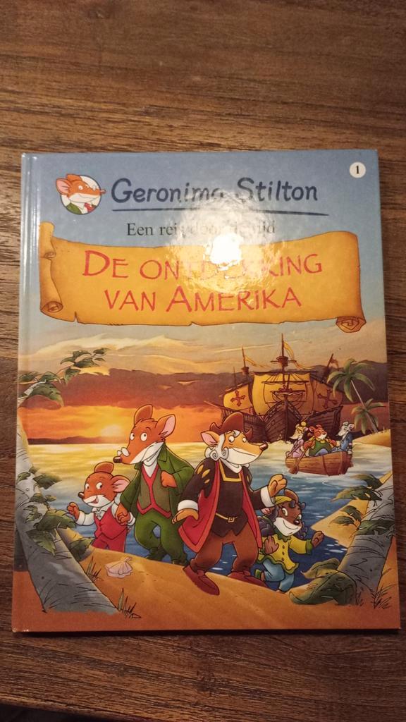 Geronimo Stilton - 1 De ontdekking van Amerika, Boeken, Stripboeken, Zo goed als nieuw, Eén stripboek, Ophalen of Verzenden