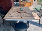 Riviera Maison eettafel 130x130cm, Ophalen, 100 tot 150 cm, Vierkant, Zo goed als nieuw