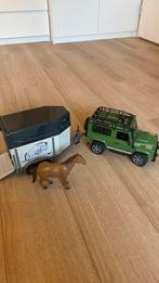 Bruder Landrover met Paardentrailer, Ophalen, Zo goed als nieuw