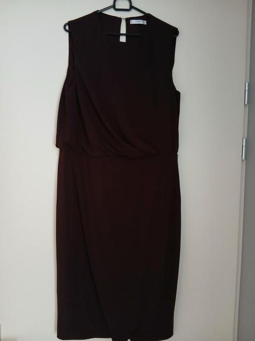 Nieuwe jurk Mango maat XL bruin/ aubergine kleurig, Kleding | Dames, Jurken, Nieuw, Maat 42/44 (L), Bruin, Knielengte, Ophalen of Verzenden