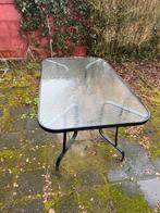 Glazen tuin tafel, Tuin en Terras, Tuintafels, Ophalen, Rechthoekig