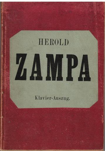 Zampa oder die Marmorbraut. Komische Oper beschikbaar voor biedingen