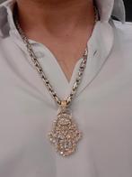 Witgouden ketting 18kt met Briljant, Www.bredajuwelier.nl, Ophalen of Verzenden, Zo goed als nieuw, Www.bredajuwelier.nl