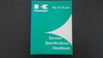 Kawasaki Monteurs informatie service specifications handbook, Kawasaki