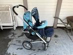 Mutsy kinderwagen met maxicosi-adapters, Kinderwagen, Gebruikt, Verstelbare duwstang, Mutsy