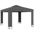 Paviljoen 3x3 partytent wit taupe + LED-slinger GRTS BEZORGD, Tuin en Terras, Partytenten, Verzenden, Minder dan 4 meter, Nieuw