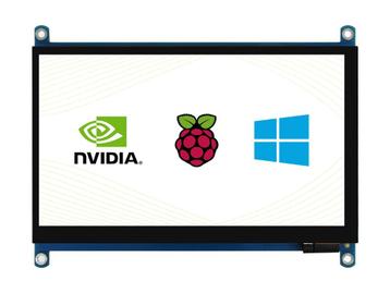 Waveshare 7HP QLED 7" Touchscreen Display 1024600 HDMI/USB beschikbaar voor biedingen