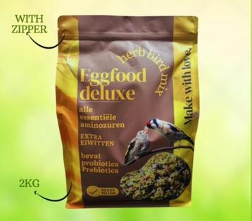 Eggfood Deluxe 2kg( met ritssluiting ) +Paardenbloem, biergi beschikbaar voor biedingen