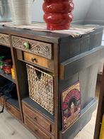 Dressoir Vintage, Ophalen, Met plank(en), 150 tot 200 cm, Eikenhout