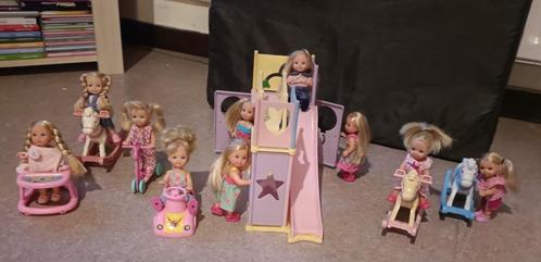 Evi Love speeltuin met popjes, Kinderen en Baby's, Speelgoed | Poppen, Zo goed als nieuw, Barbie, Ophalen of Verzenden