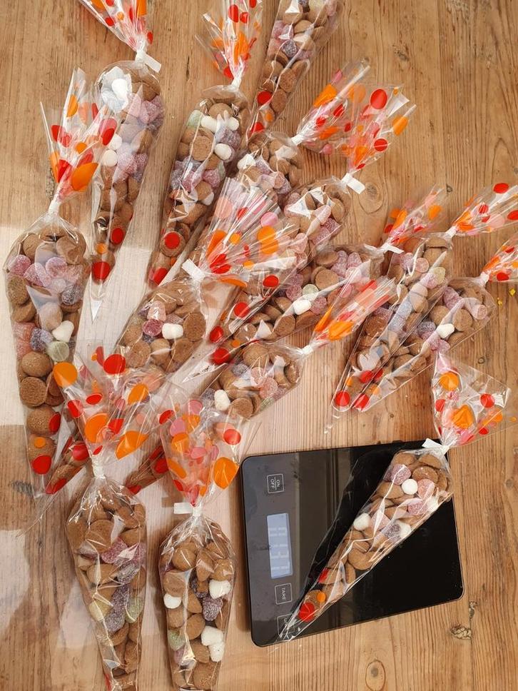 Snoepzakken met tum tum en pepernoten, Diversen, Sinterklaas, Nieuw, Ophalen of Verzenden