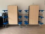 Opklap tafel met krukjes 12 zitplaatsen, Diversen, Schoolbenodigdheden, Ophalen of Verzenden, Zo goed als nieuw