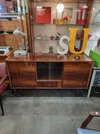 Opruiming ,vintage sideboard met vitrine, Huis en Inrichting, Kasten | Dressoirs, Ophalen, ,, ,, ,