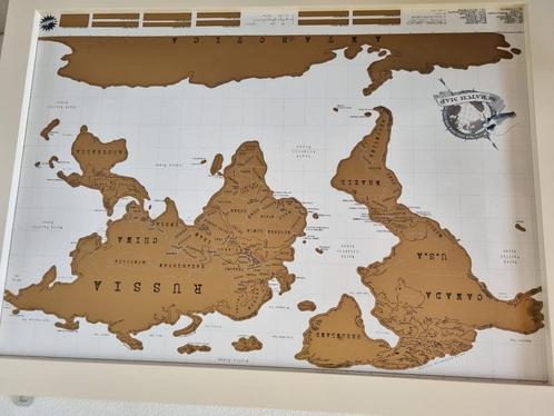 kras wereldkaart Scratch map Moederdag cadeau nerds, Huis en Inrichting, Woonaccessoires | Wanddecoraties, Nieuw, Ophalen of Verzenden