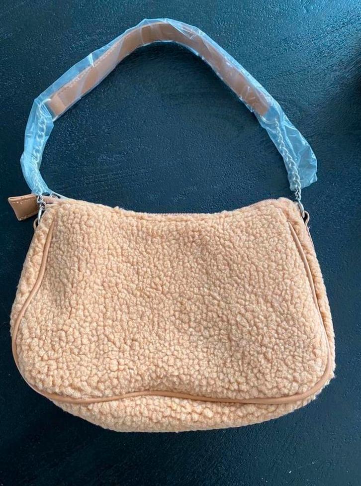 Schoudertas, Sieraden, Tassen en Uiterlijk, Tassen | Schoudertassen, Nieuw, Beige, Ophalen of Verzenden
